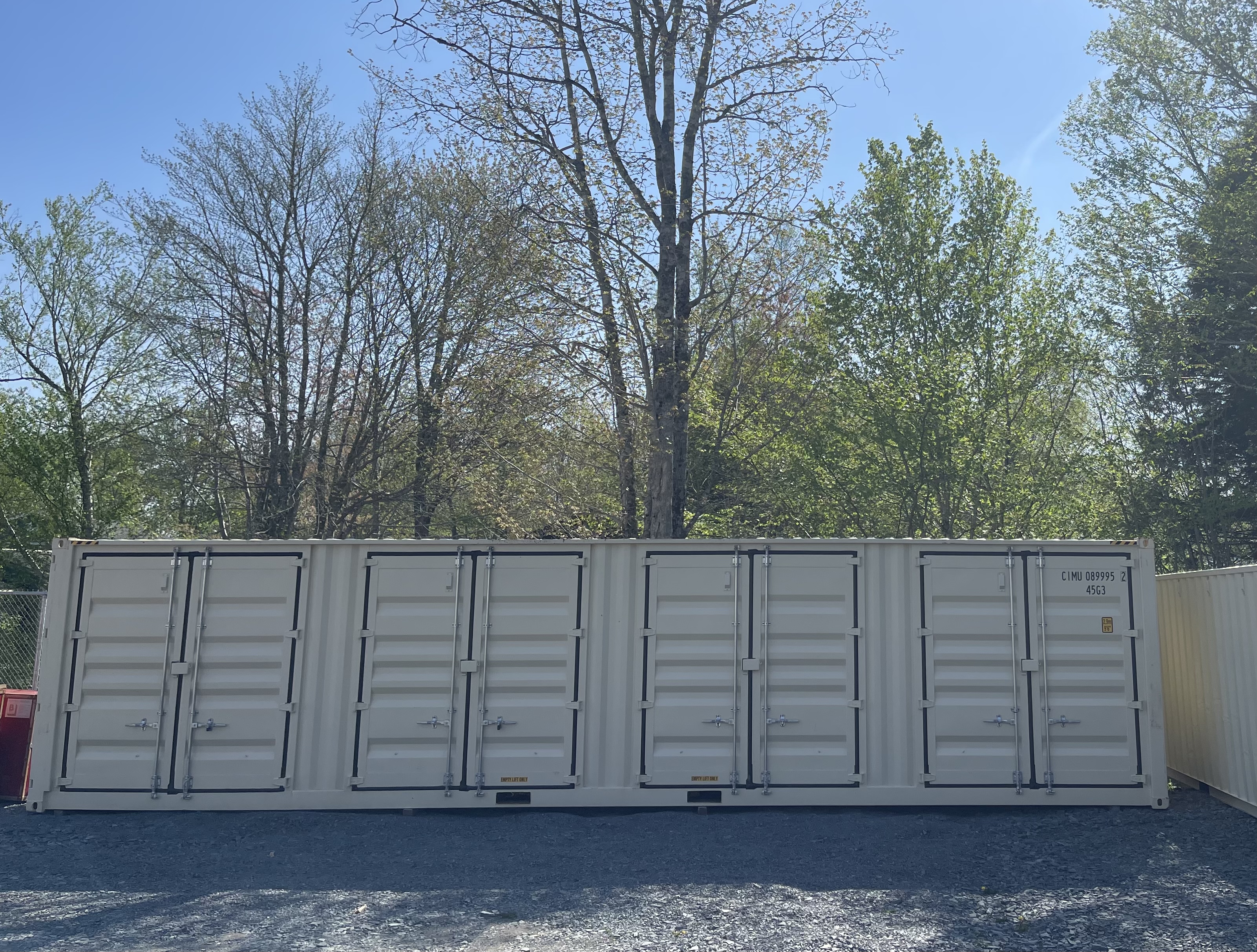 Outdoor 8x10 storage container at Blockhouse Storage, Blockhouse NS